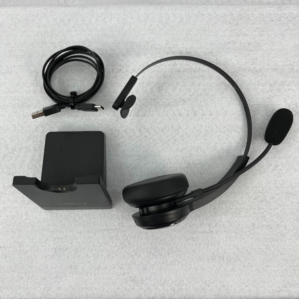 LEVN Wireless Bluetooth 5.0 Headset with Microphone AI Noise Cancelling